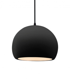 Medium Globe 1-Light Pendant (254|CER-6533-CRB-MBLK-BKCD)