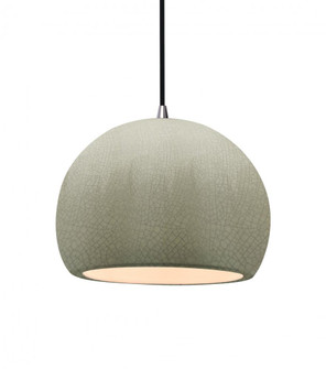 Medium Globe 1-Light Pendant (254|CER-6533-CKC-NCKL-BKCD)