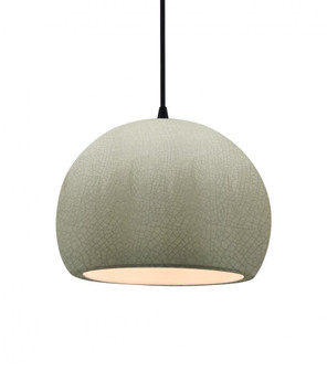 Medium Globe 1-Light Pendant (254|CER-6533-CKC-MBLK-BKCD)