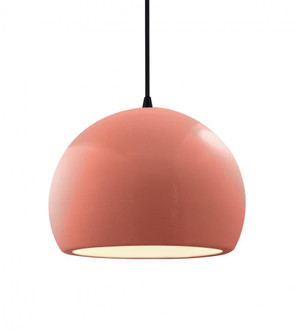 Medium Globe LED Pendant (254|CER-6533-BSH-MBLK-BKCD-LED1-700)