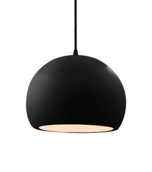 Medium Globe 1-Light Pendant (254|CER-6533-BKMT-MBLK-BKCD)
