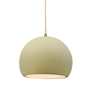 Small Globe 1-Light Pendant (254|CER-6530-VAN-ABRS-BEIG-TWST-LED1-700)