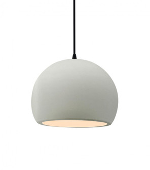 Small Globe LED Pendant (254|CER-6530-MAT-MBLK-BKCD-LED1-700)