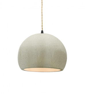 Small Globe 1-Light Pendant (254|CER-6530-CRK-MBLK-BEIG-TWST-LED1-700)