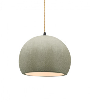 Small Globe 1-Light Pendant (254|CER-6530-CKC-MBLK-BEIG-TWST)