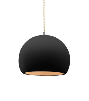 Small Globe 1-Light Pendant (254|CER-6530-CBGD-NCKL-BEIG-TWST)