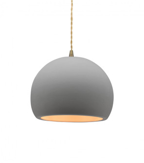 Small Globe 1-Light Pendant (254|CER-6530-BIS-ABRS-BEIG-TWST-LED1-700)