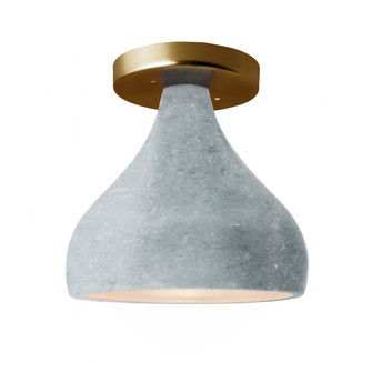 Medium Droplet Semi-Flush (254|CER-6383-CONC-BRSS)