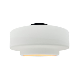 Large Tier Semi-Flush (254|CER-6365-WHT-MBLK-LED1-700)