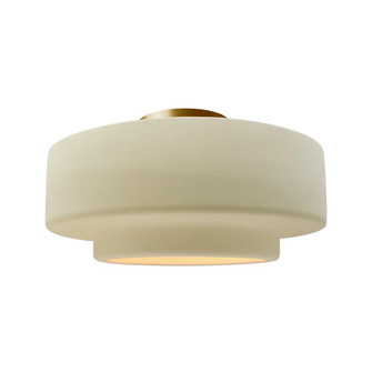 Large Tier Semi-Flush (254|CER-6365-VAN-BRSS)