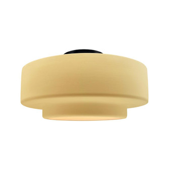 Large Tier Semi-Flush (254|CER-6365-MYLW-MBLK-LED1-700)