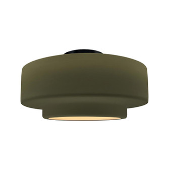 Large Tier Semi-Flush (254|CER-6365-MGRN-MBLK-LED1-700)