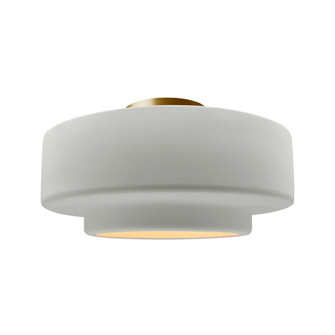 Large Tier Semi-Flush (254|CER-6365-MAT-BRSS)