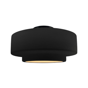 Large Tier Semi-Flush (254|CER-6365-CRB-MBLK-LED1-700)