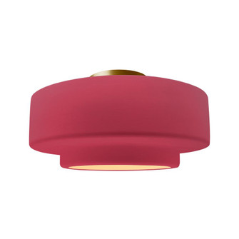 Large Tier Semi-Flush (254|CER-6365-CRSE-BRSS)