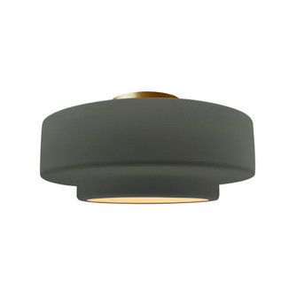 Medium Tier Semi-Flush (254|CER-6363-PWGN-BRSS-LED1-700)