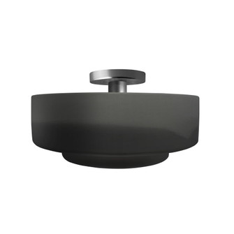 Medium Tier Semi-Flush (254|CER-6363-GRY-NCKL-LED1-700)