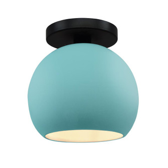 Medium Globe Semi-Flush (254|CER-6353-RFPL-MBLK)