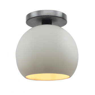 Medium Globe Semi-Flush (254|CER-6353-MTGD-NCKL)