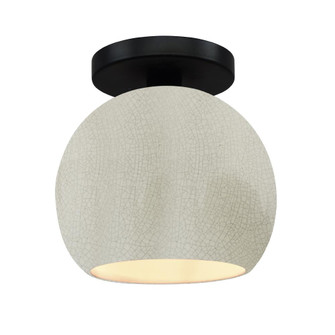 Medium Globe Semi-Flush (254|CER-6353-CRK-MBLK-LED1-700)