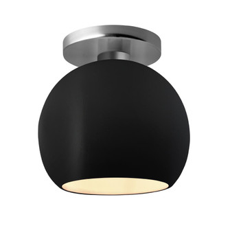 Medium Globe Semi-Flush (254|CER-6353-CRB-NCKL-LED1-700)
