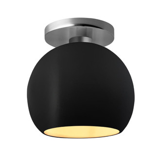Medium Globe LED Semi-Flush (254|CER-6353-CBGD-NCKL-LED1-700)