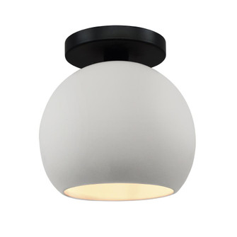 Medium Globe Semi-Flush (254|CER-6353-BIS-MBLK-LED1-700)