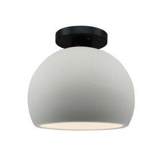 Small Globe LED Semi-Flush (254|CER-6350-MAT-MBLK-LED1-700)
