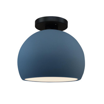 Small Globe Semi-Flush (254|CER-6350-MID-MBLK)