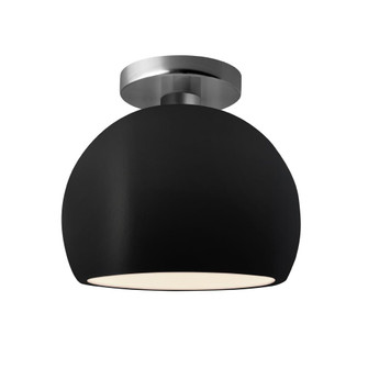 Small Globe Semi-Flush (254|CER-6350-CRB-NCKL-LED1-700)