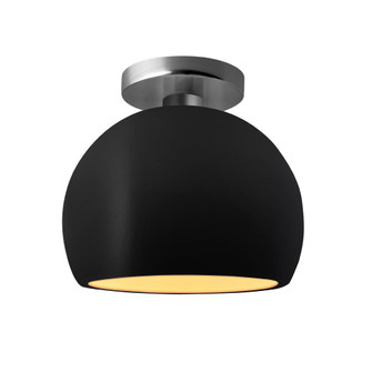 Small Globe Semi-Flush (254|CER-6350-CBGD-NCKL-LED1-700)