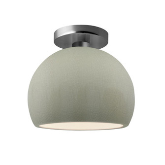 Small Globe Semi-Flush (254|CER-6350-CKC-NCKL)