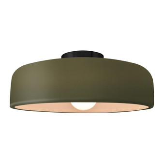 Large Spire Semi-Flush (254|CER-6345-MGRN-MBLK-LED1-700)