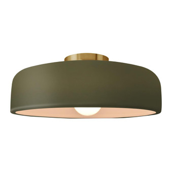 Large Spire Semi-Flush (254|CER-6345-MGRN-BRSS)