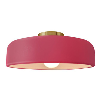 Large Spire Semi-Flush (254|CER-6345-CRSE-BRSS-LED1-700)