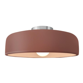 Large Spire Semi-Flush (254|CER-6345-CLAY-NCKL-LED1-700)