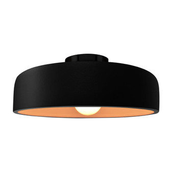 Large Spire Semi-Flush (254|CER-6345-CBGD-MBLK-LED1-700)