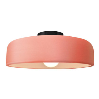 Large Spire Semi-Flush (254|CER-6345-BSH-MBLK-LED1-700)