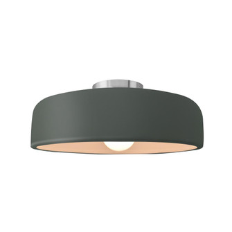 Medium Spire Semi-Flush (254|CER-6343-PWGN-NCKL-LED1-700)