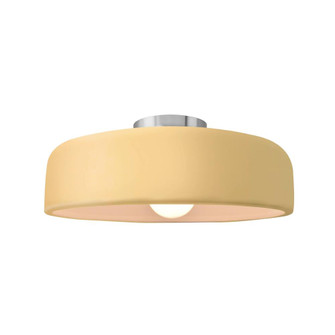 Medium Spire Semi-Flush (254|CER-6343-MYLW-NCKL-LED1-700)