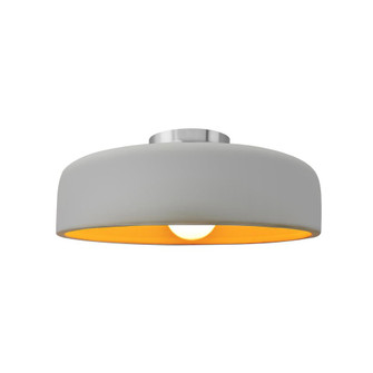 Medium Spire Semi-Flush (254|CER-6343-MTGD-NCKL-LED1-700)