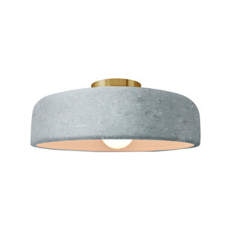 Medium Spire Semi-Flush (254|CER-6343-CONC-BRSS-LED1-700)
