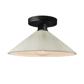 Flare Semi-Flush (254|CER-6330-CRK-MBLK)