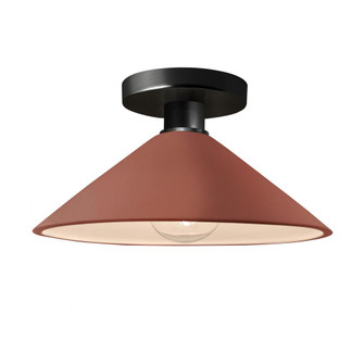 Flare Semi-Flush (254|CER-6330-CLAY-MBLK)