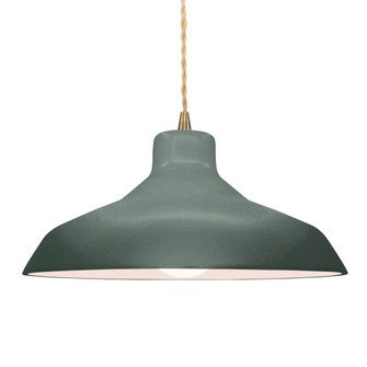 Large Loft 1-Light Pendant (254|CER-6265-PWGN-ABRS-BEIG-TWST)