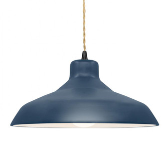 Large Loft 1-Light Pendant (254|CER-6265-MDMT-MBLK-BEIG-TWST)