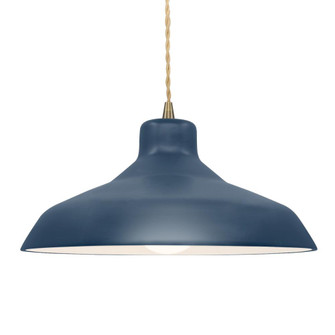 Large Loft 1-Light Pendant (254|CER-6265-MDMT-ABRS-BEIG-TWST)