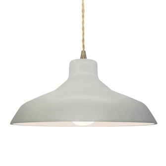 Large Loft 1-Light Pendant (254|CER-6265-MAT-ABRS-BEIG-TWST)