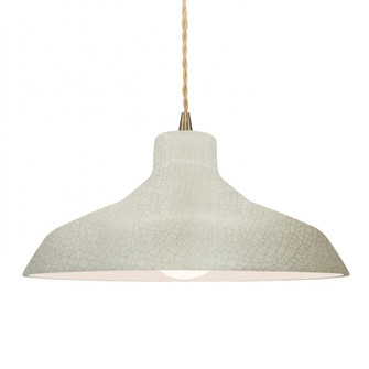 Large Loft 1-Light Pendant (254|CER-6265-CRK-ABRS-BEIG-TWST)