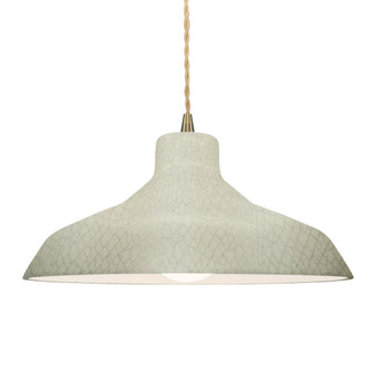 Large Loft 1-Light Pendant (254|CER-6265-CKC-ABRS-BEIG-TWST)